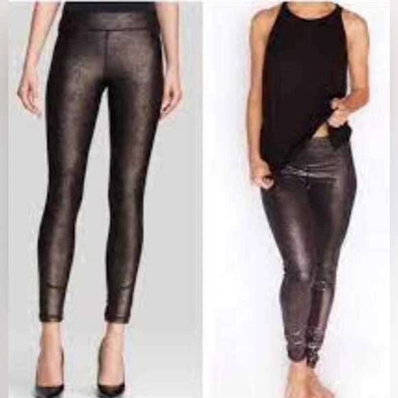 JOE'S JEANS Women's Off Duty Rhythm Bronze Metallic Leggings size L (z) - Picture 15 of 16